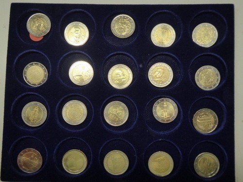 Lotto 2 monete euro - 20,